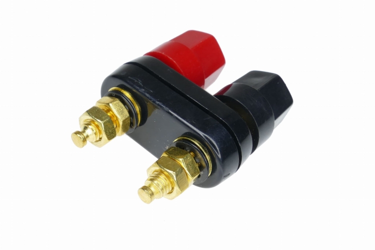 Gniazdo bananowe podwójne montażowe