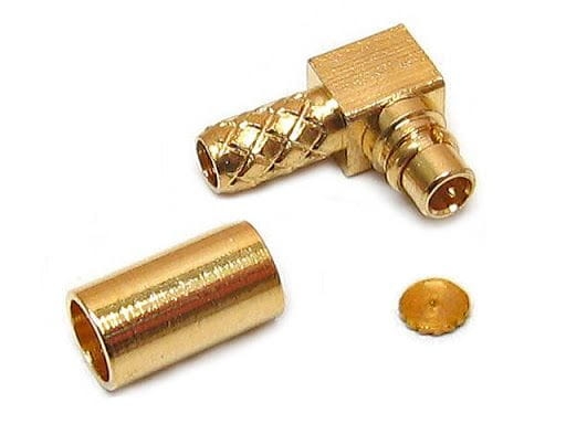 MMCI wtyk zaciskany kabel RG-174 kątowy