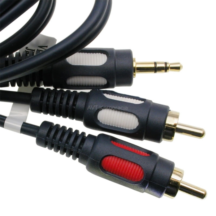 Przyłącze kablowe Jack 3,5mm wtyk / RCA 2x wtyk; długość 15m