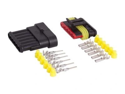 Złącze hermetyczne Superseal komplet wtyk + gniazdo 6pin