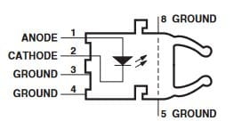 HFBR1528Z nadajnik światłowodowy 10MBd