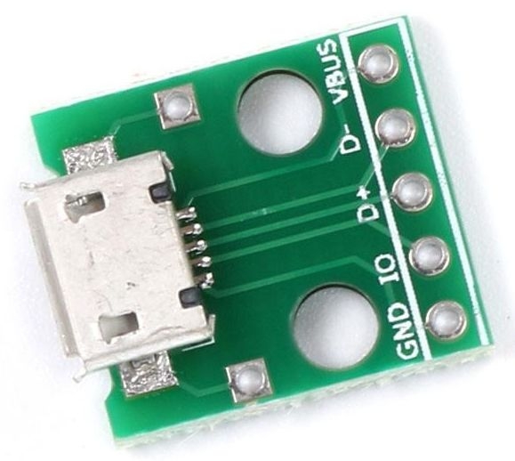 Gniazdo micro USB do płytki prototypowej