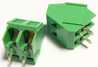 ARK 103-2 listwa zaciskowa kątowa 45°, 2 pin; raster 5,08