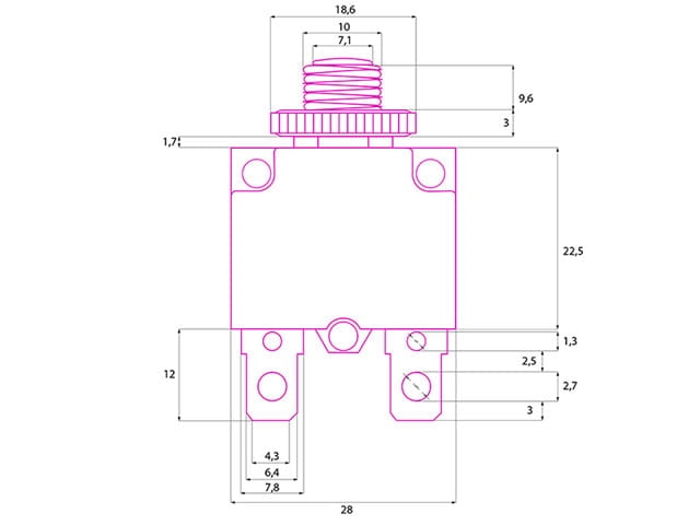 MR1-5 wyłącznik bimetaliczny