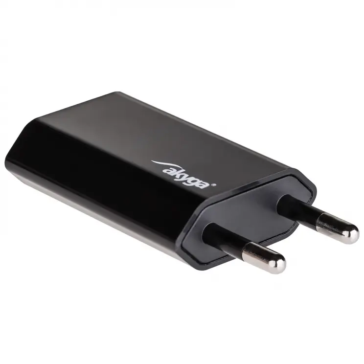 Ładowarka sieciowa USB 5V, 1A, czarna