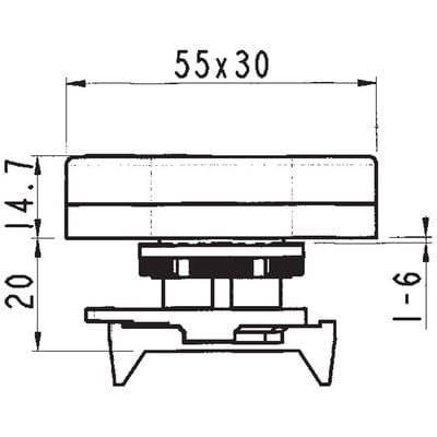 PPDLCL przycisk podwójny chromowany wymiary