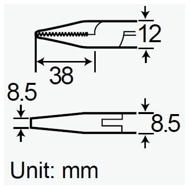 1PK-054S szczypce kombinerki płaskie