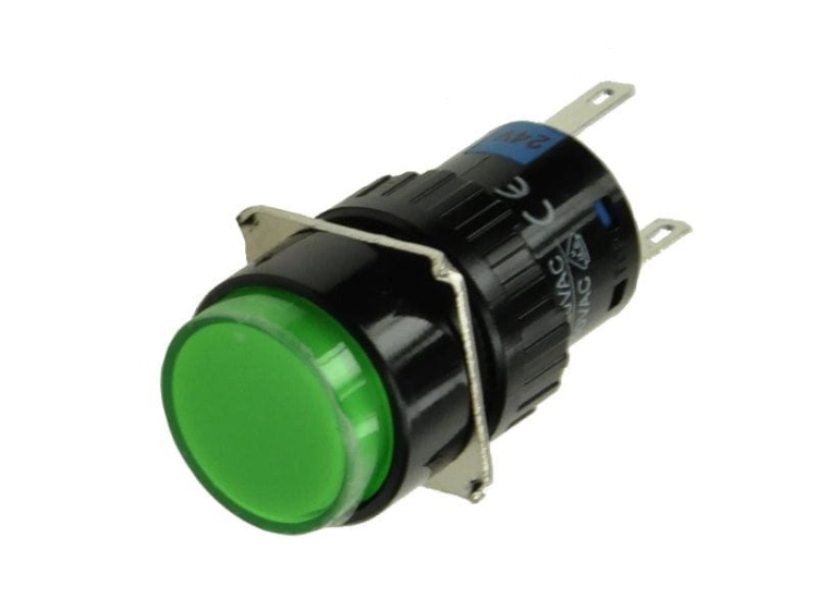 LAS1-AY-11/G/24 przycisk chwilowy - zielony