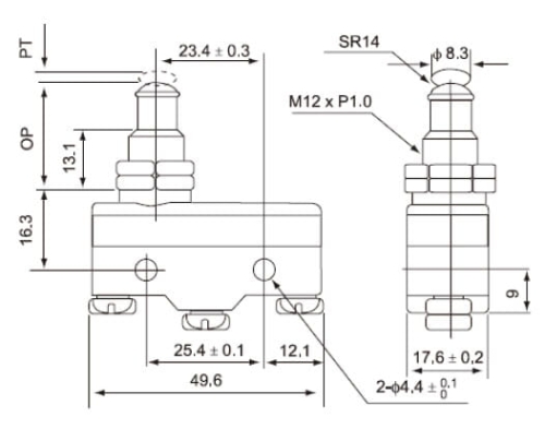 Z15GQ-B przełącznik krańcowy