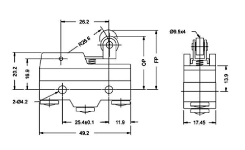 Z15G1704 przełącznik krańcowy