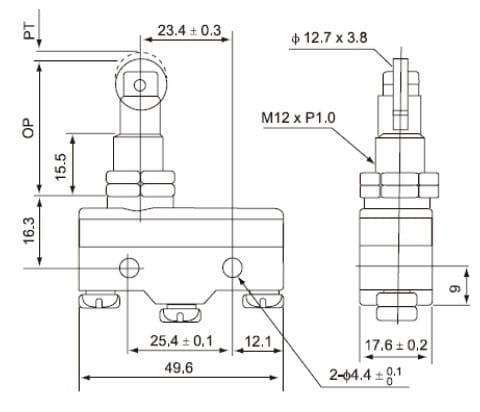Z15GQ22-B przełącznik krańcowy