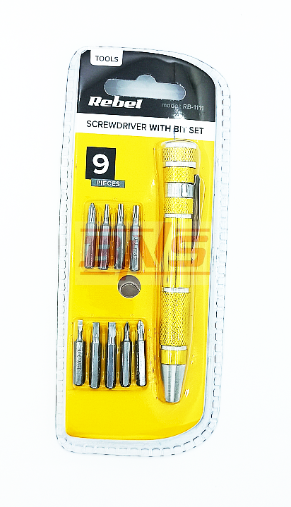 Śrubokręt uniwersalny 9 końcówek