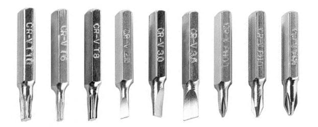 Śrubokręt uniwersalny 9 końcówek