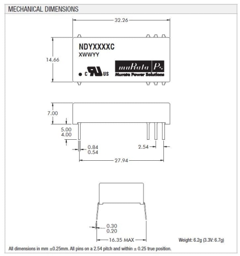 NDY1205C przetwornica DC/DC