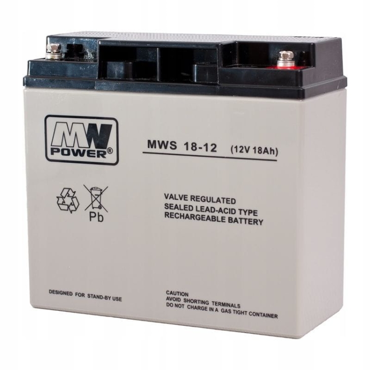 MWS 18-12 akumulator żelowy 12V