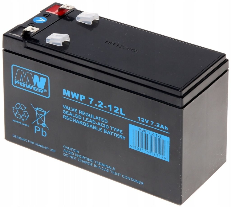 MWP 7,2-12L akumulator żelowy 12V
