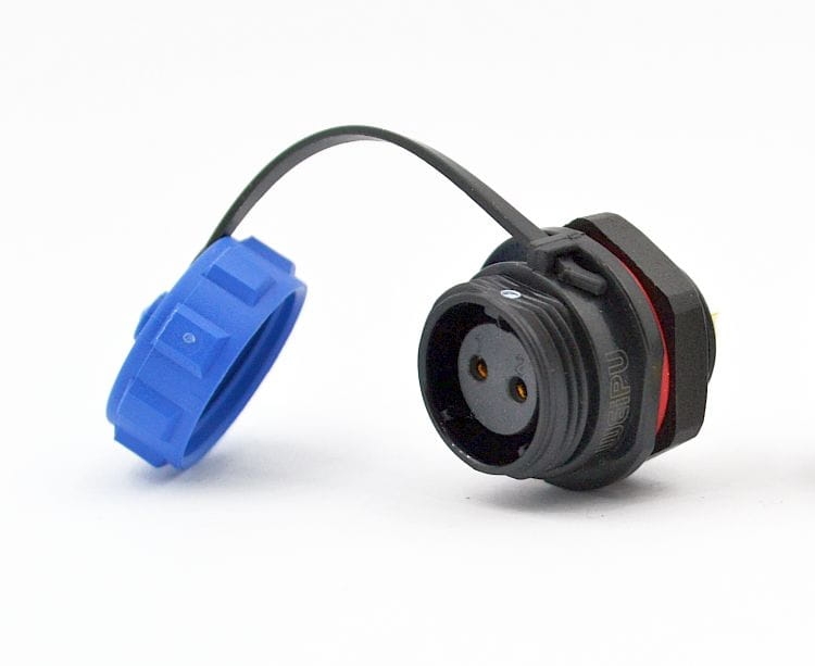 SP1312/S2 gniazdo na panel 2-pin