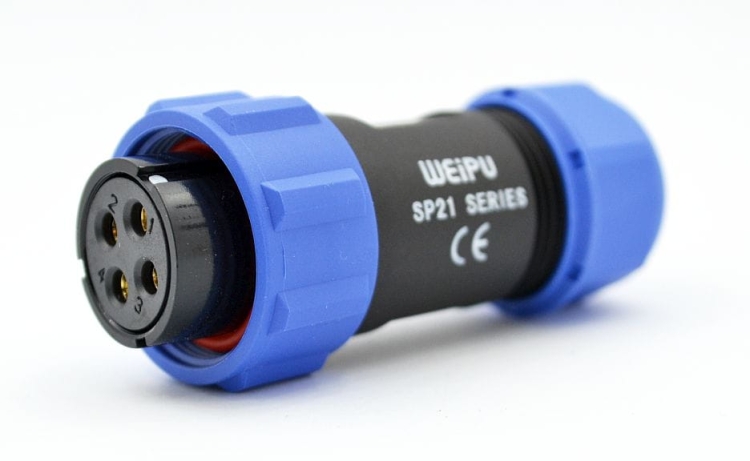 SP2110/S4 gniazdo na przewód 4-pin