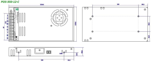 POS-350-12-C zasilacz impulsowy 12V