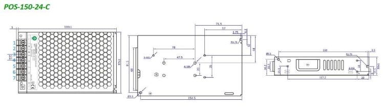POS-150-24-C zasilacz impulsowy 24V