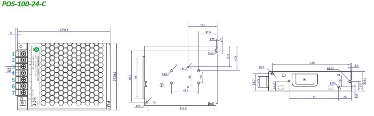 POS-100-24-C zasilacz impulsowy 24V