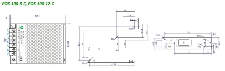 POS-100-5-C zasilacz impulsowy 5V