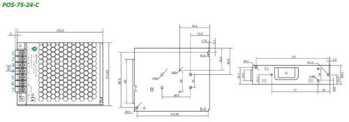 POS-75-24-C zasilacz impulsowy 24V