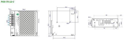 POS-75-12-C zasilacz impulsowy 12V