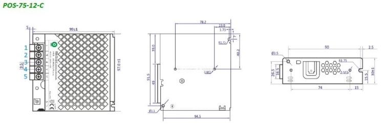 POS-75-12-C zasilacz impulsowy 12V
