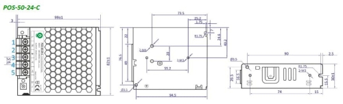 POS-50-24-C zasilacz impulsowy 24V