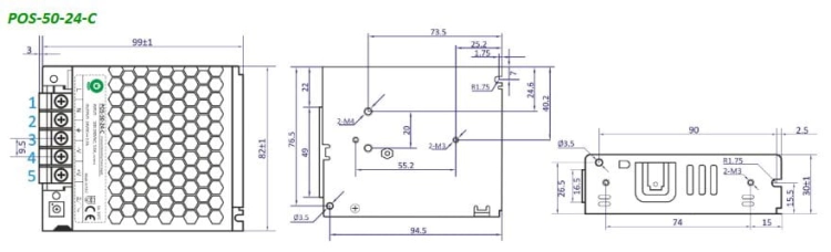 POS-50-24-C zasilacz impulsowy 24V