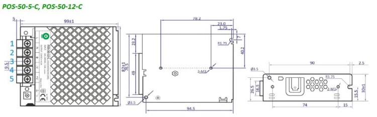 POS-50-12-C zasilacz impulsowy 12V