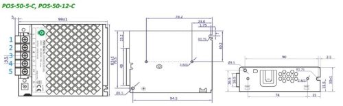 POS-50-5-C zasilacz impulsowy 5V