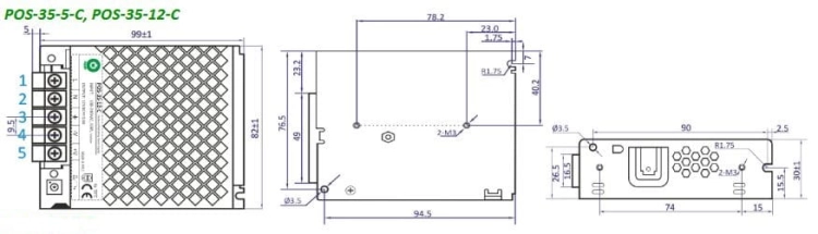 POS-35-5-C zasilacz impulsowy 5V