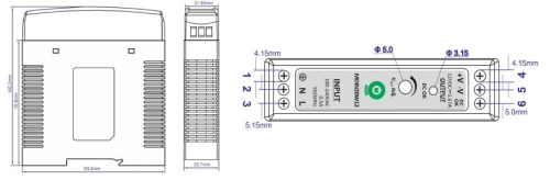 MDIN20W12 zasilacz impulsowy 12V