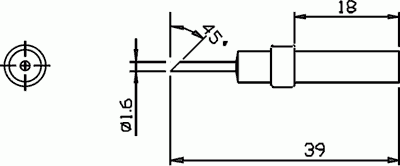 SR-627 grot do lutownicy kopytko