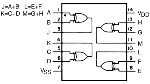 CD4030 bramka logiczna XOR