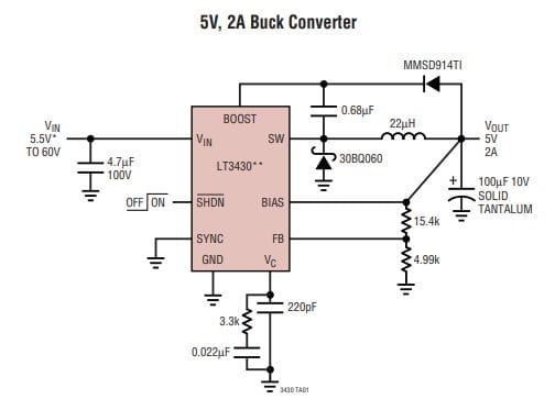 LT3430EFE przetwornica DC/DC