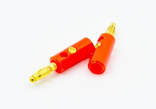 LAW08 wtyk bananowy czerwony