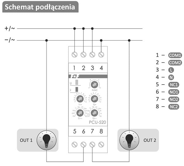 PCU-520-24V przekaźnik czasowy