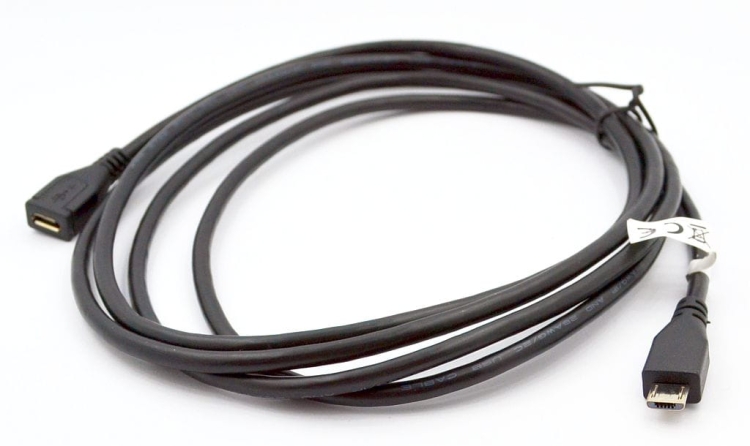 Przedłużacz komputerowy wtyk / gniazdo mikro USB