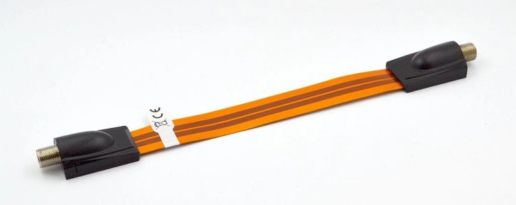 Adapter gniazdo F / gniazdo F okienny Ultra Slim