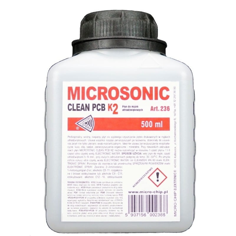 Microsonic clean PCB K2