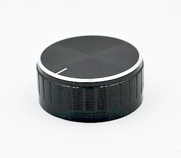 Gałka potencjometru czarna GLC40