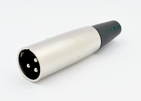 Wtyk mikrofonowy XLR 3 pin niklowany