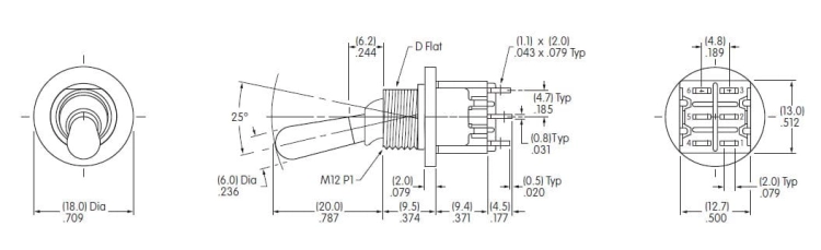 M2028WBG01 przełącznik dźwigniowy