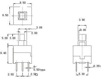 PB08B przełącznik miniaturowy stabilny