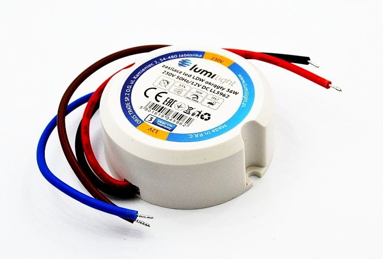 LDW36W12V zasilacz dopuszkowy 12V