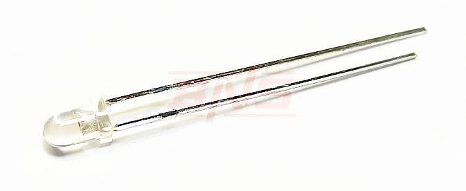 LED 3mm przeźroczysta biała neutralna