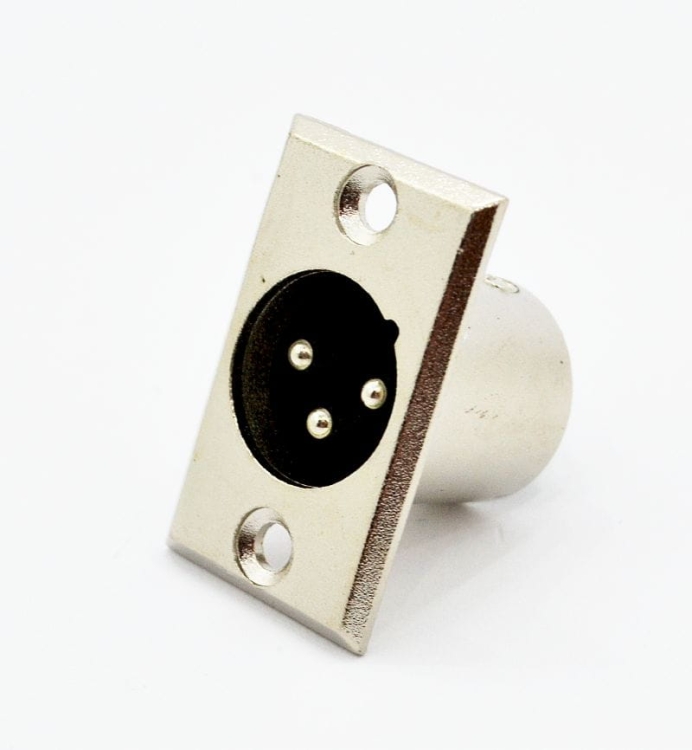 wtyk mikrofonowy na panel XLR